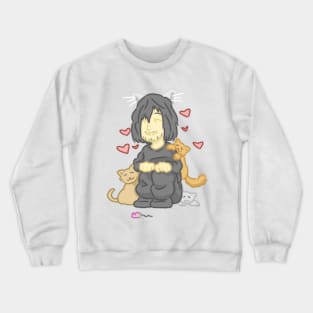 Aizawa cat mom Crewneck Sweatshirt